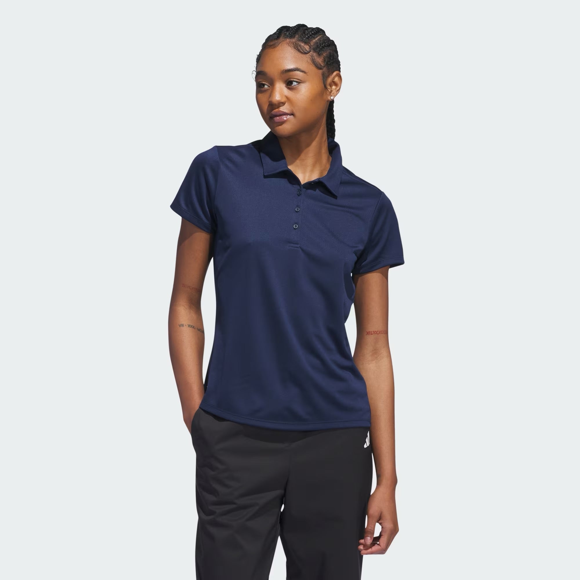 Solid Performance Short Sleeve Polo Navy