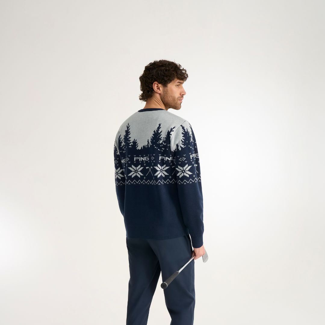 Christmas Jumper, Oxford Blue / Pearl Grey