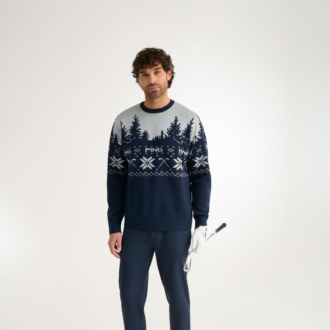 Christmas Jumper, Oxford Blue / Pearl Grey