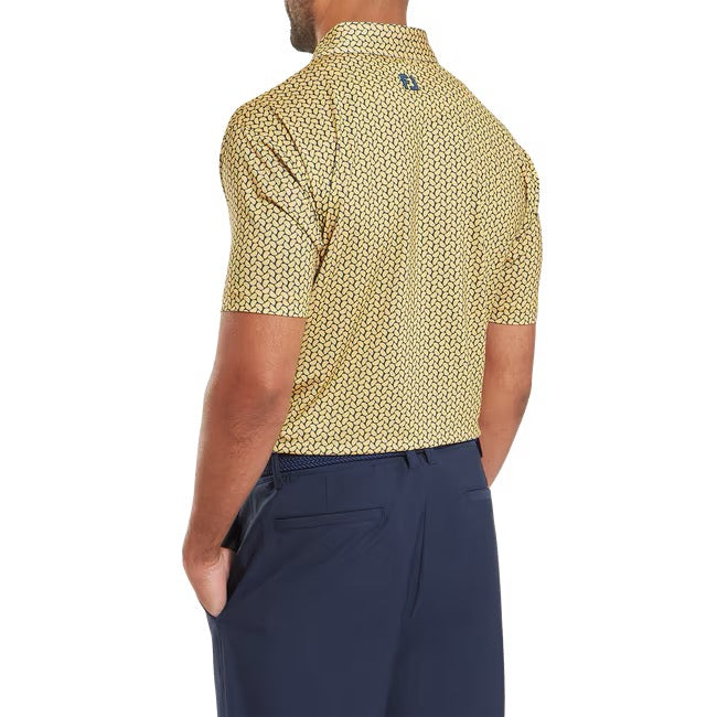 Citrus Print Lisle Polo