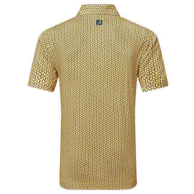 Citrus Print Lisle Polo