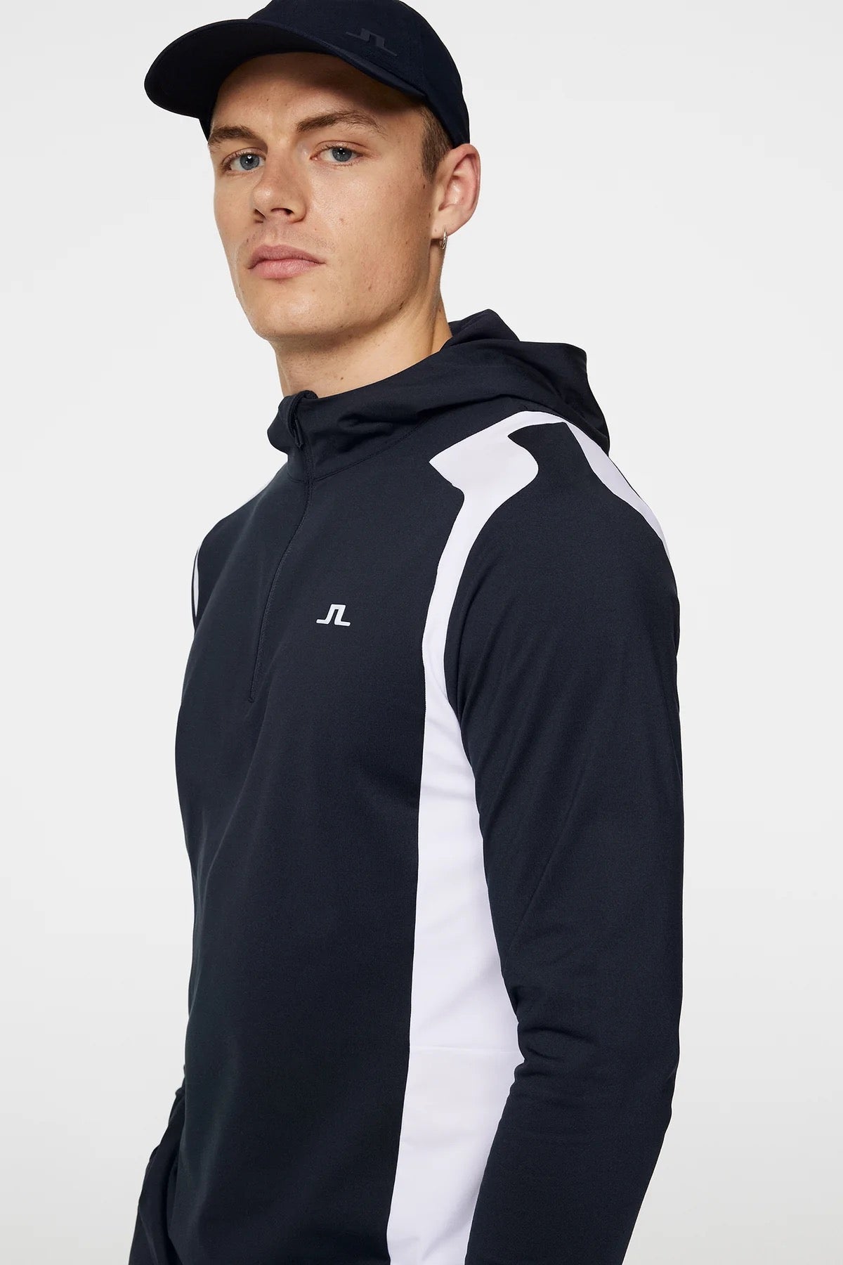 Lukas Quarter Zip Hood JL Navy