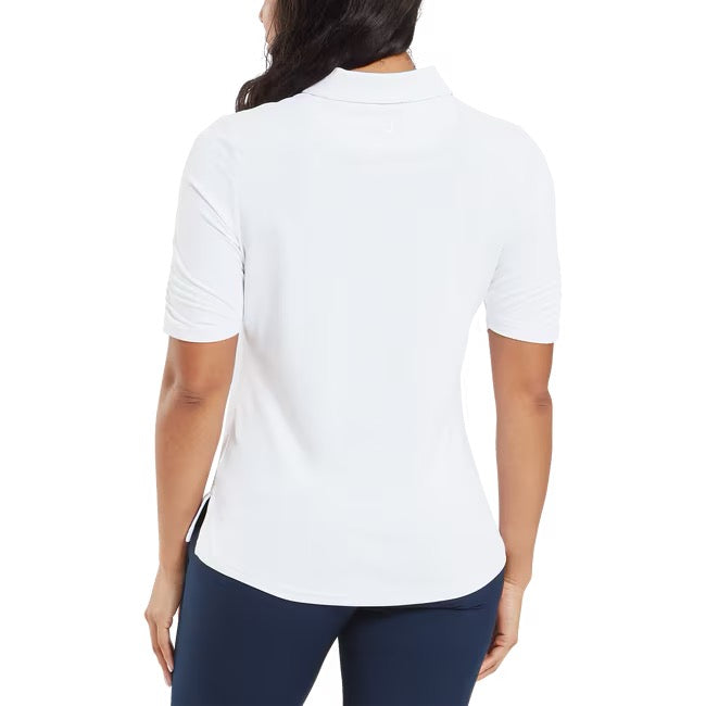 Half Sleeve Ruched Lisle