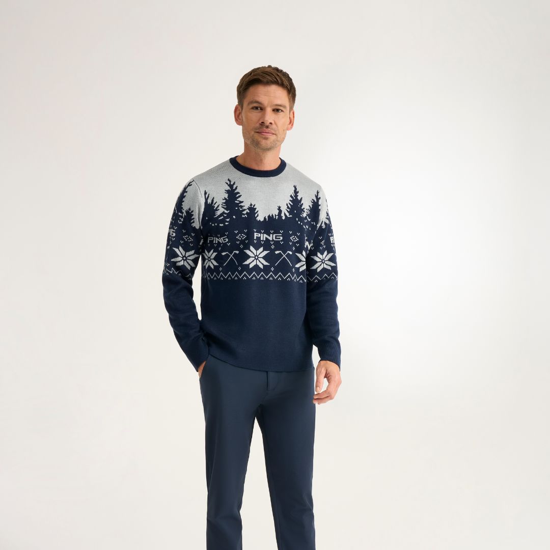 Christmas Jumper, Oxford Blue / Pearl Grey