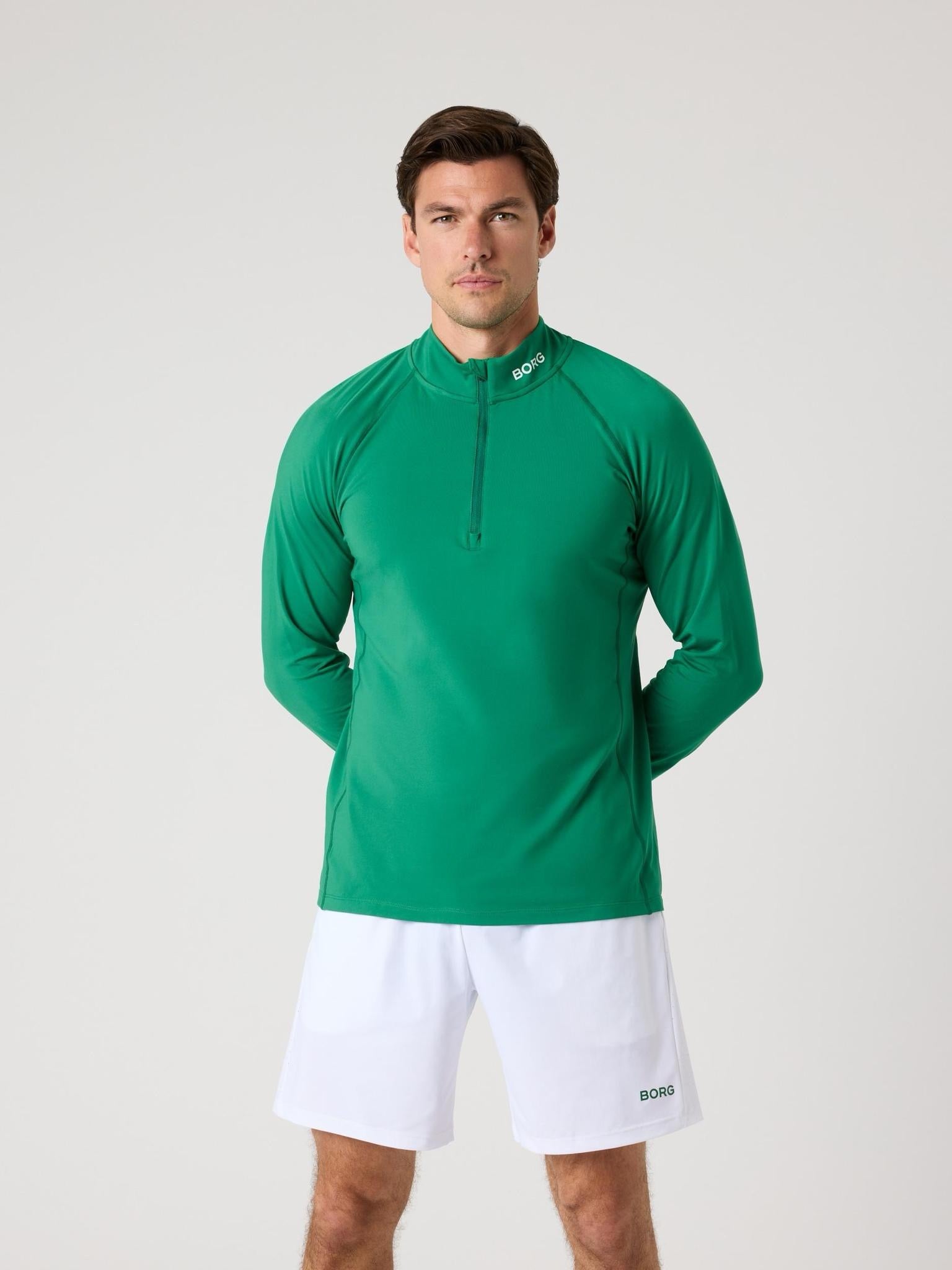 Borg Golf Midlayer Half Zip Vihreä