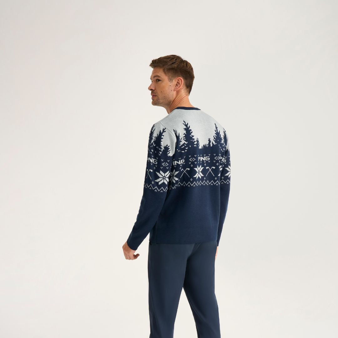 Christmas Jumper, Oxford Blue / Pearl Grey