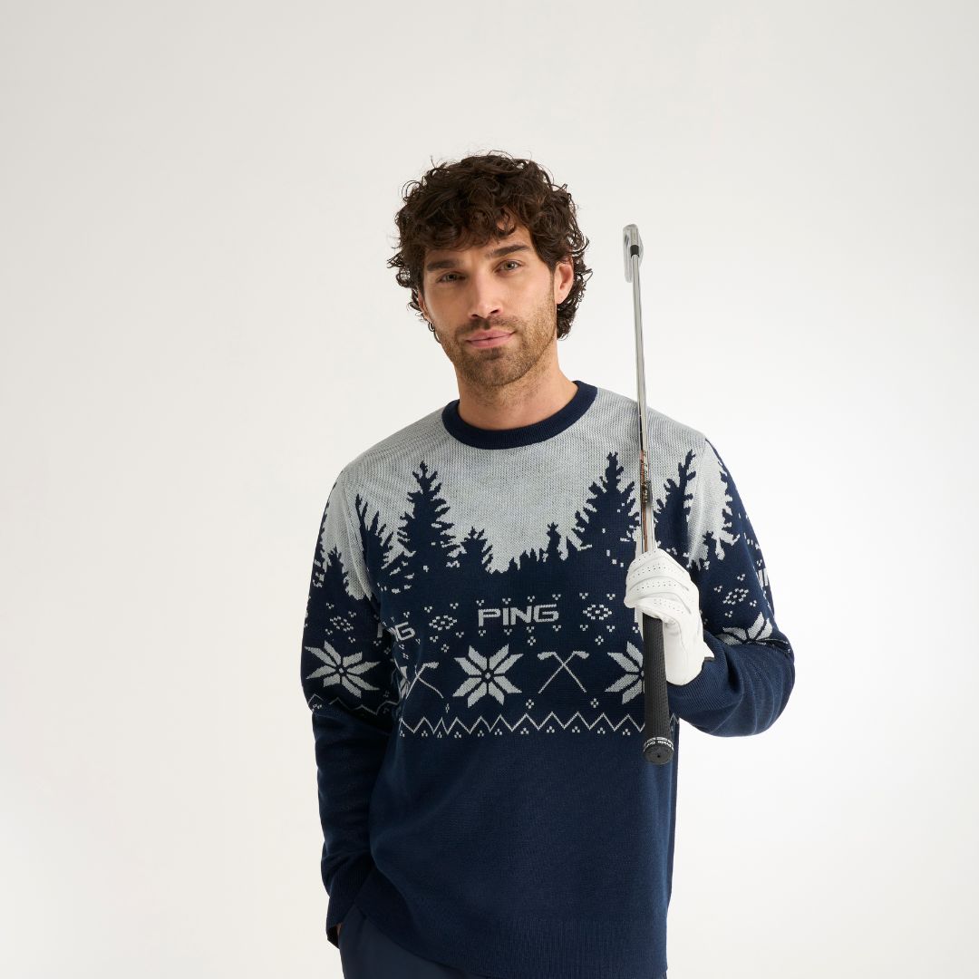 Christmas Jumper, Oxford Blue / Pearl Grey