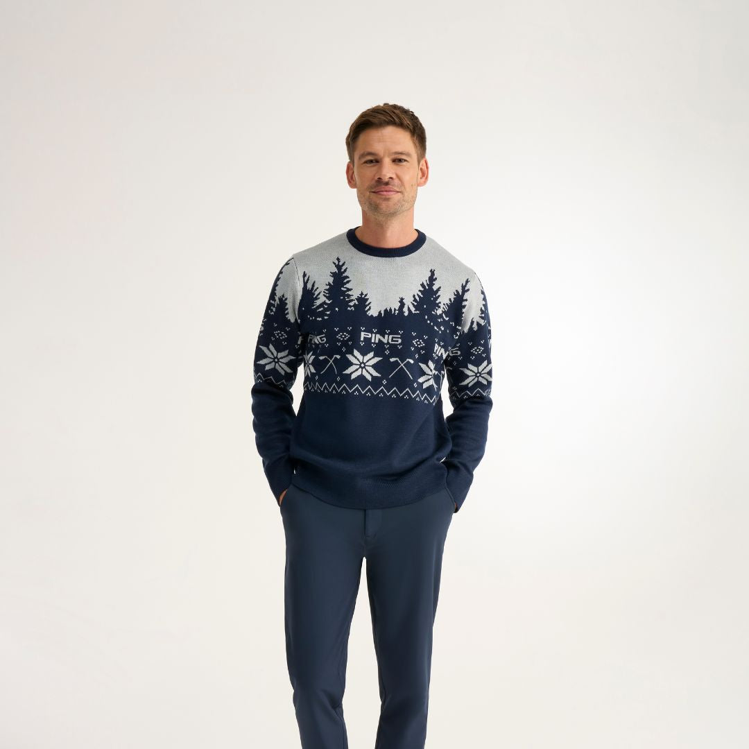 Christmas Jumper, Oxford Blue / Pearl Grey