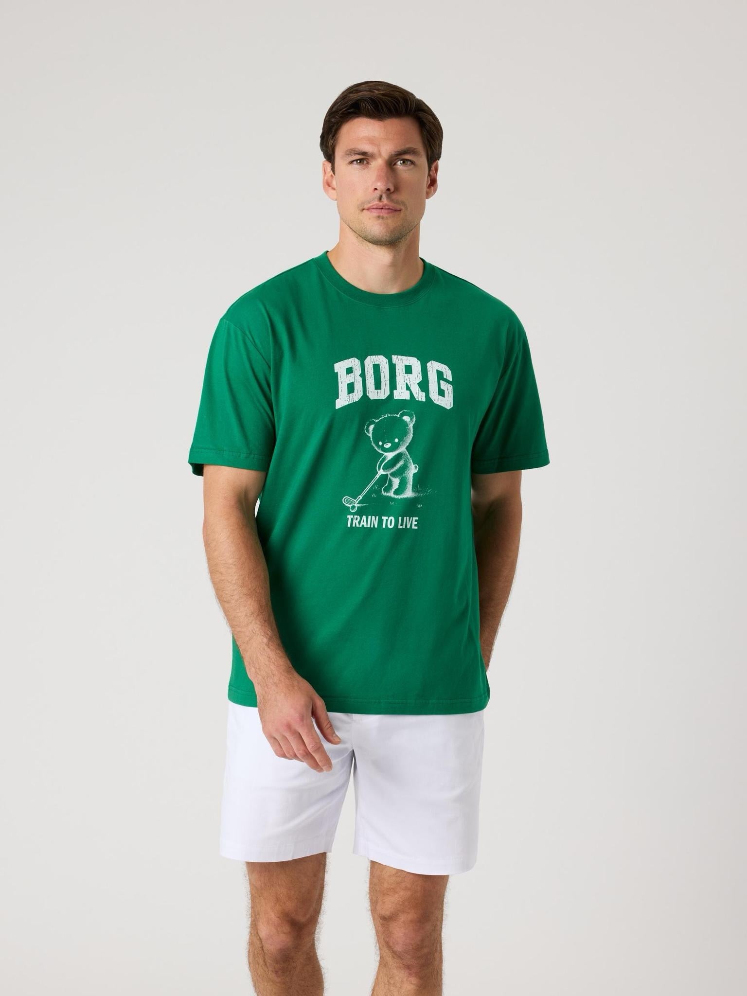 Borg Classic Print T-Shirt Vihreä