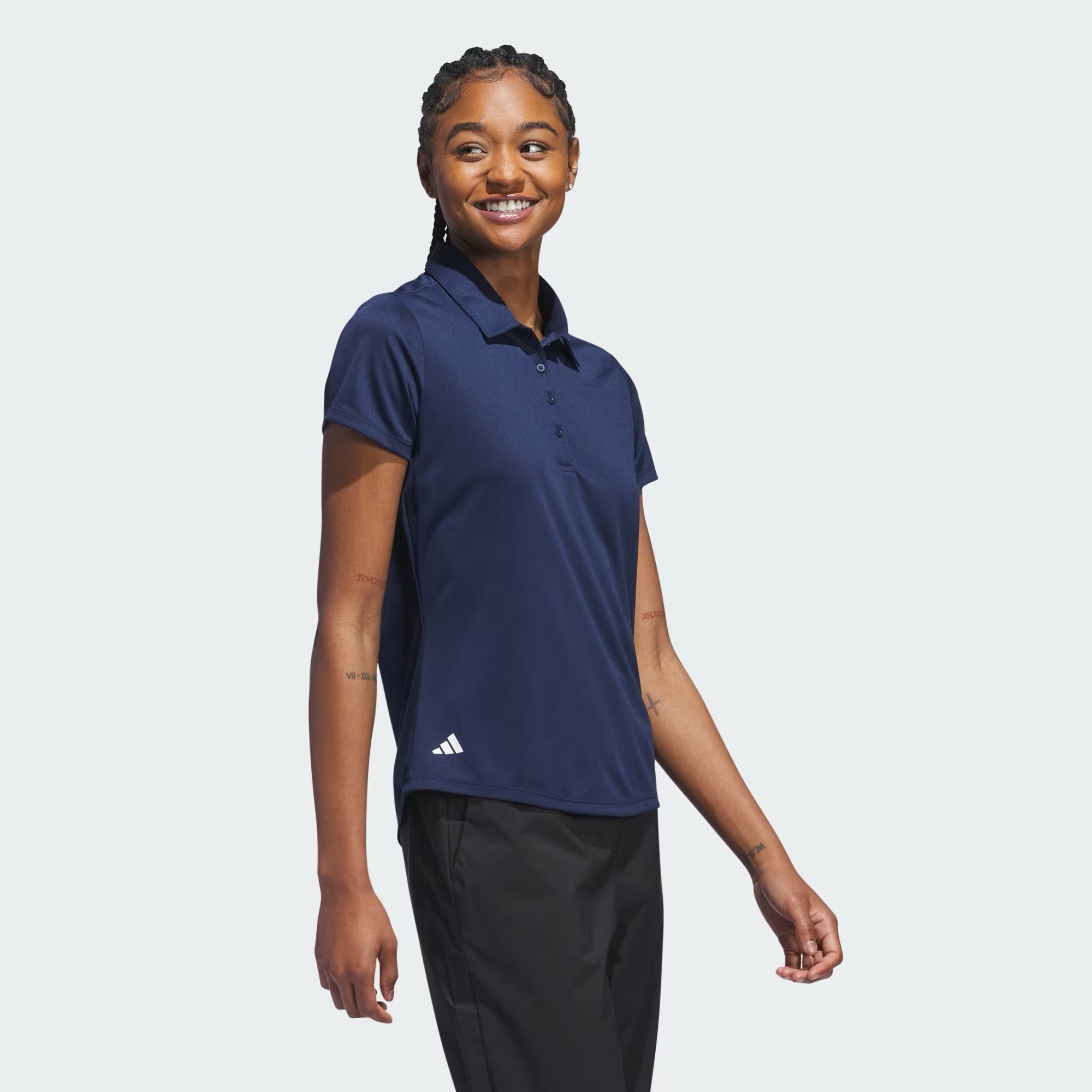 Solid Performance Short Sleeve Polo Navy