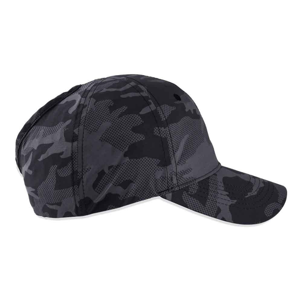 Naisten High Tail Lippalakki Musta Camo