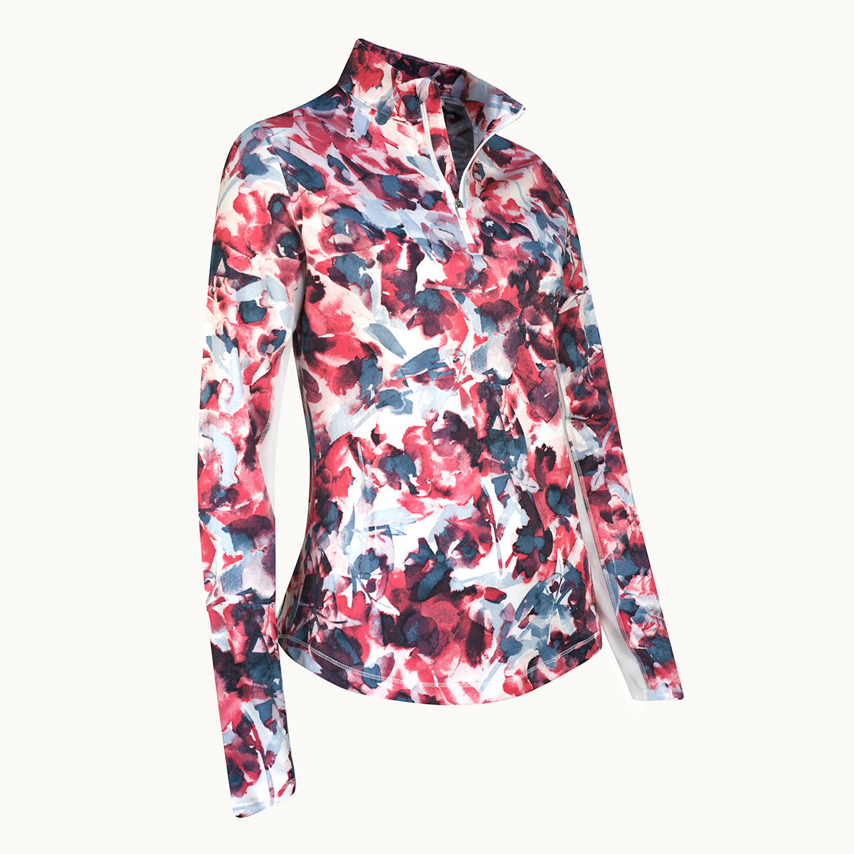 Brushed Floral Sun Protection Top