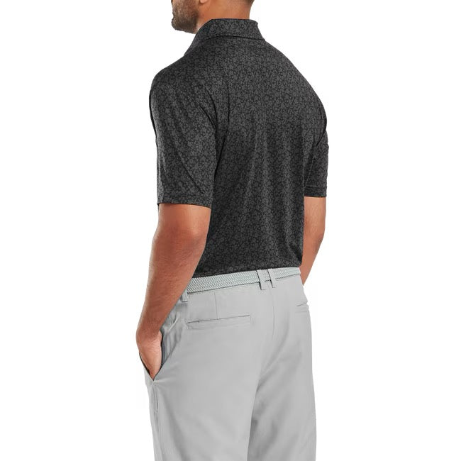 Painted Floral Lisle Polo