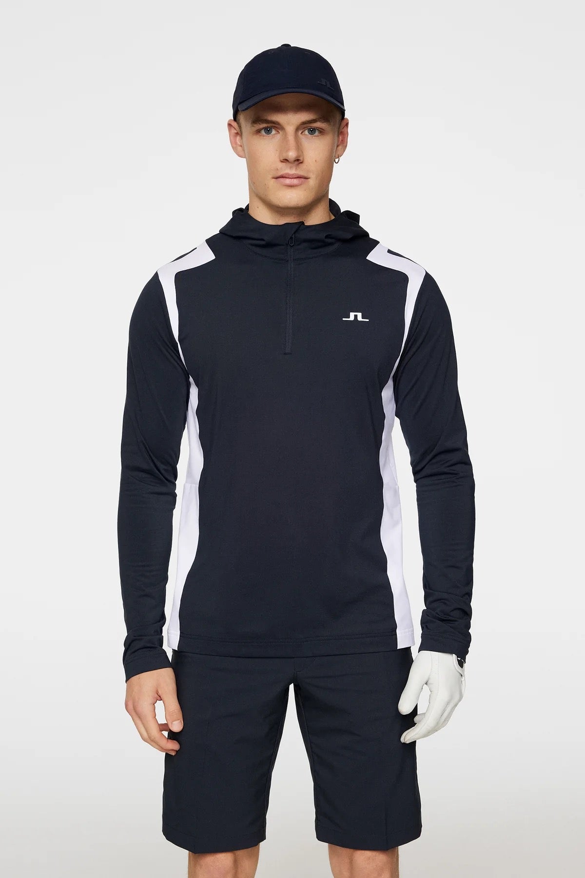Lukas Quarter Zip Hood JL Navy