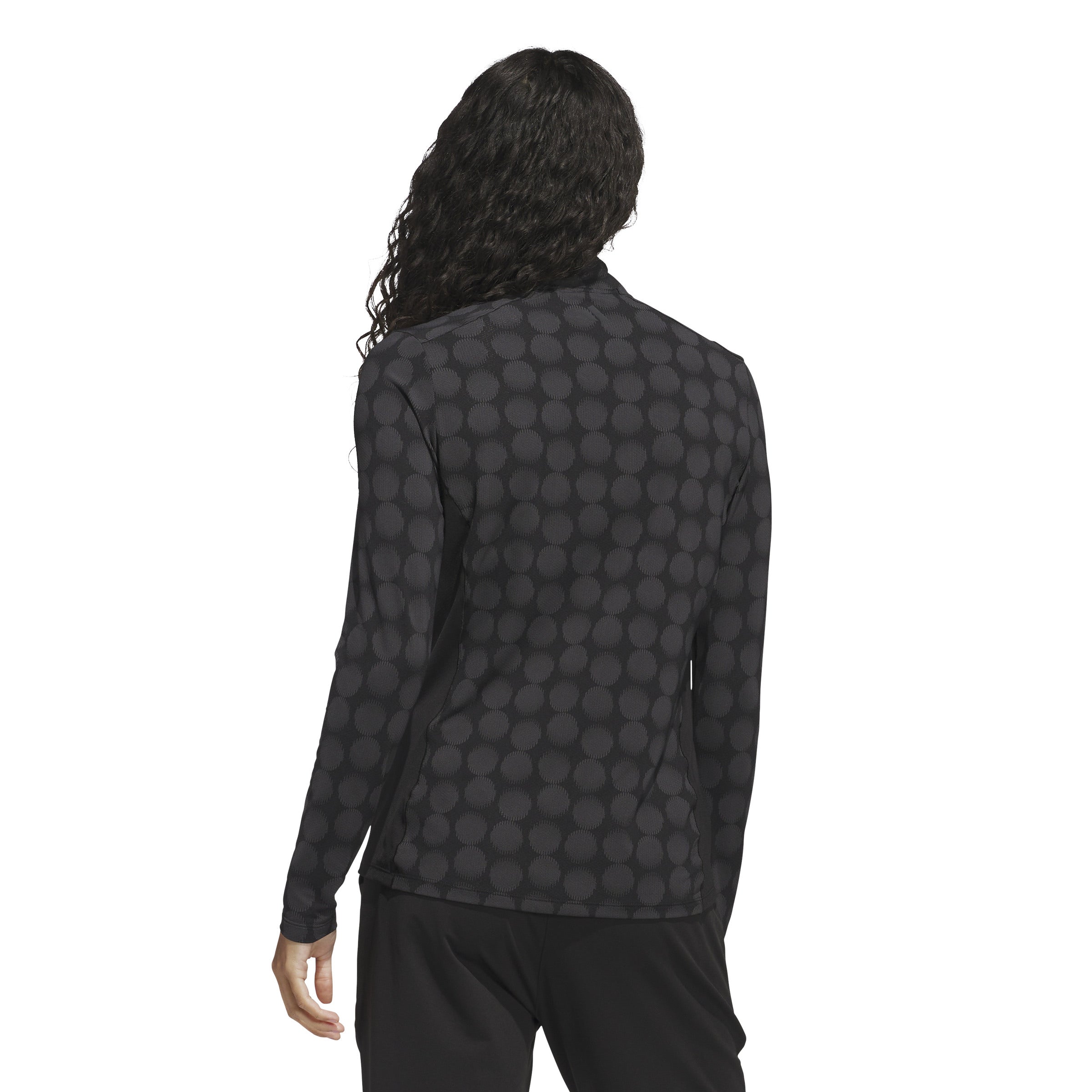ULTIMATE365 Printed Quarter Zip Musta