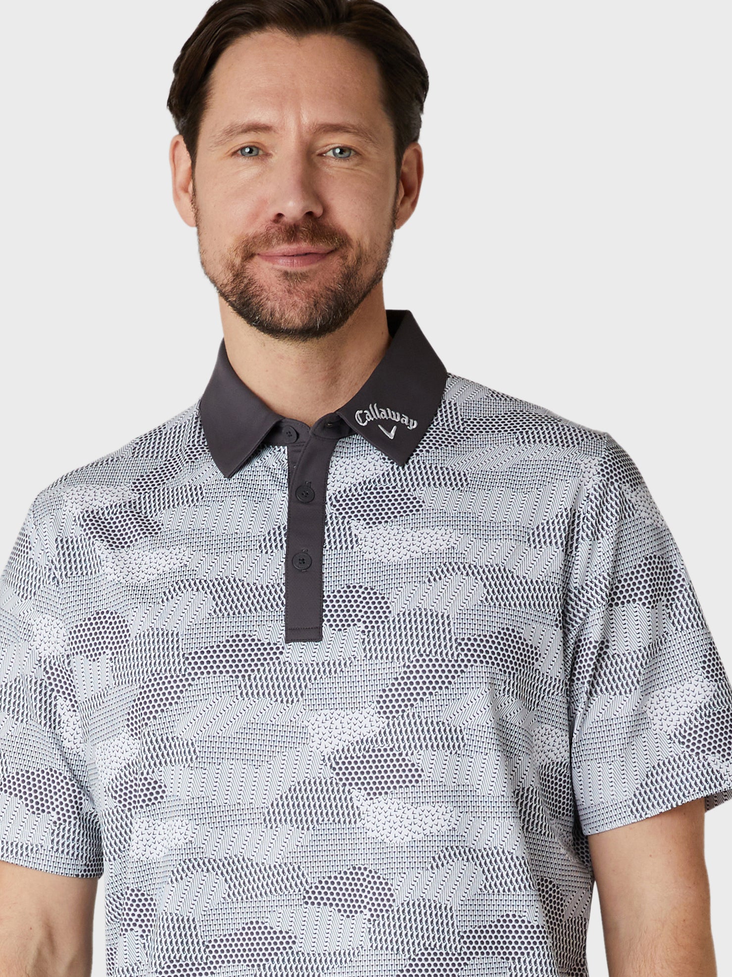 Golf Cluster Print Golf Polo