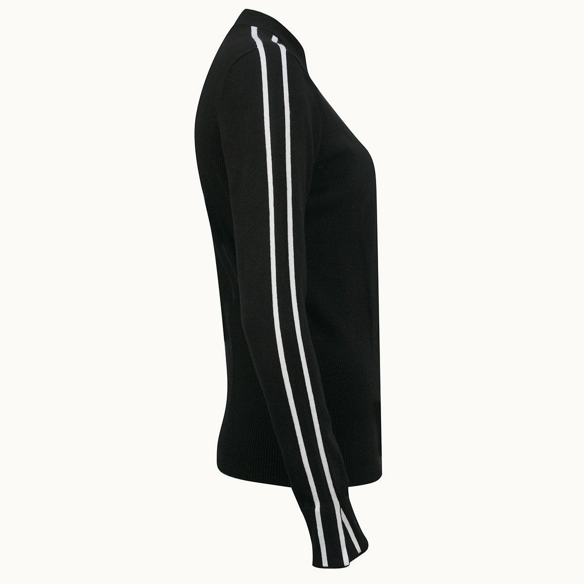 Striped Mock Neck