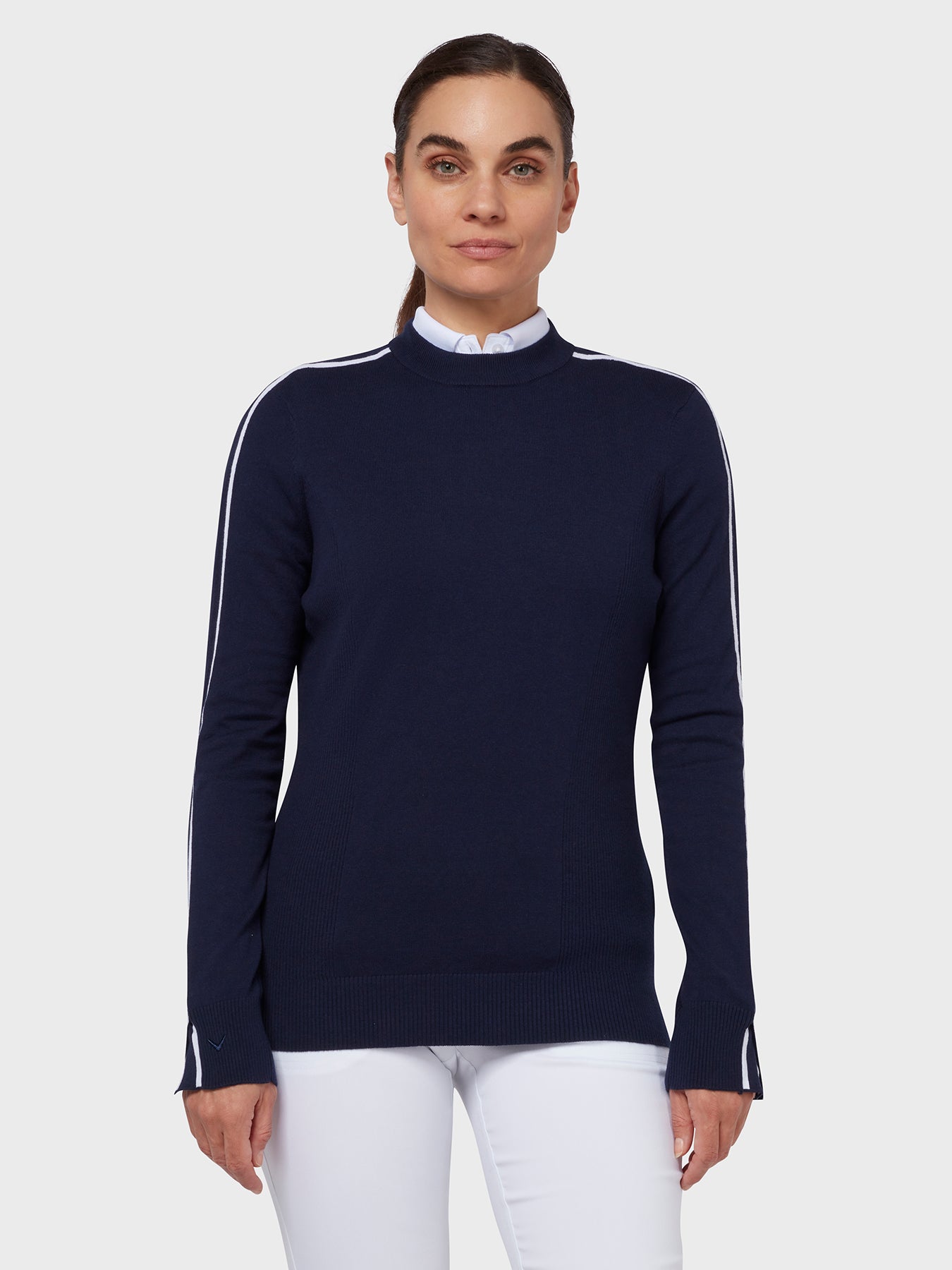Striped Mock Neck