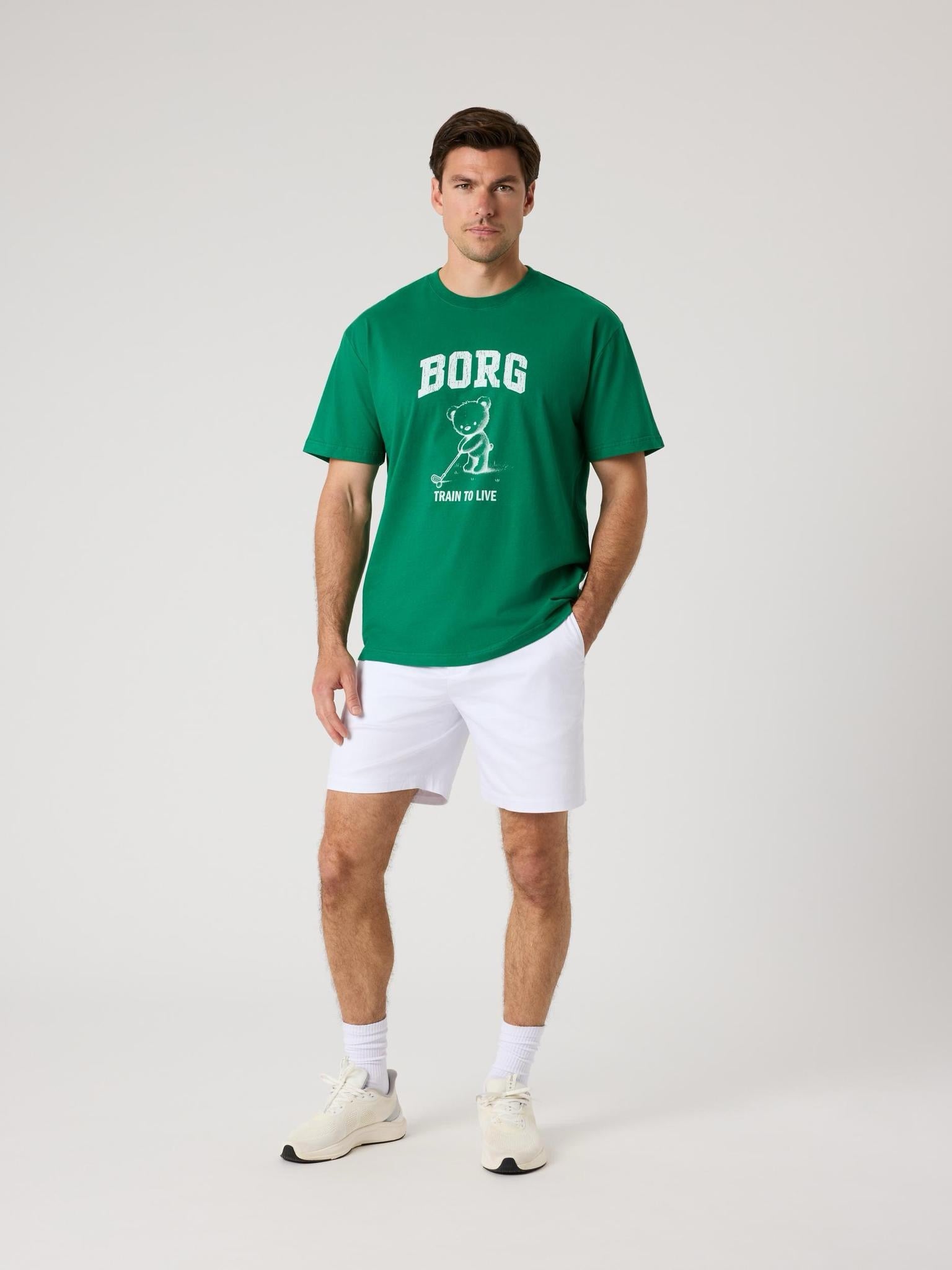 Borg Classic Print T-Shirt Vihreä