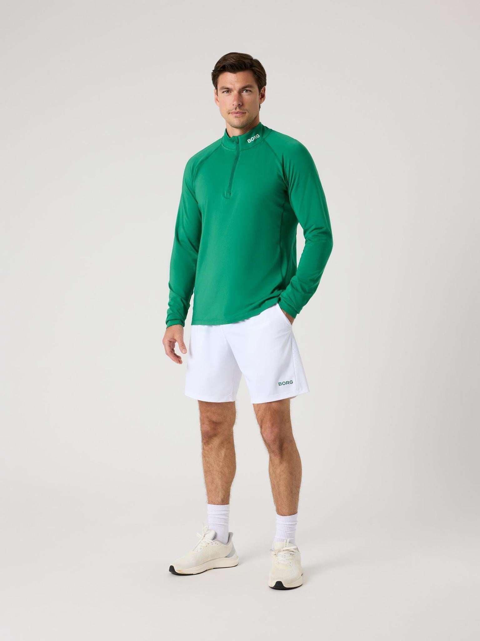 Borg Golf Midlayer Half Zip Vihreä