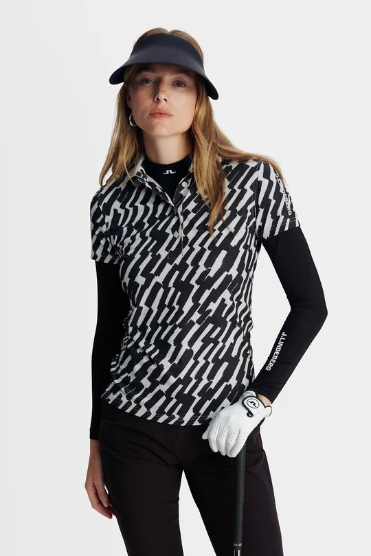 Tour Tech Print Polo Oak Moonbeam M