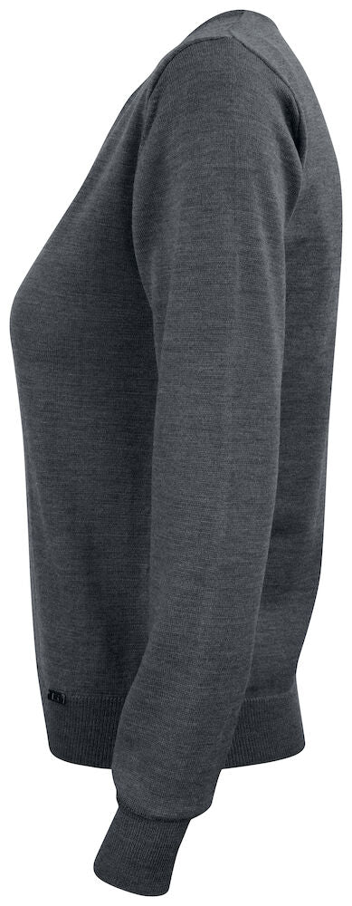 Everett V-neck Ladies Tummanharmaa