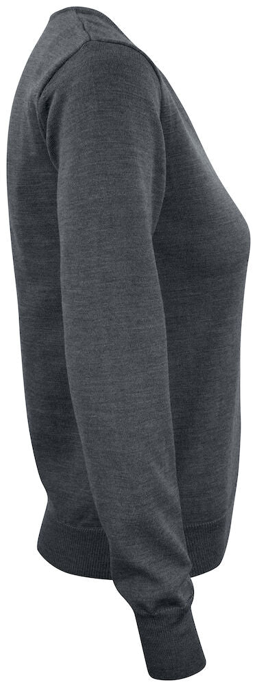 Everett V-neck Ladies Tummanharmaa