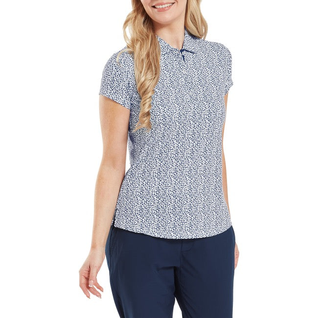 Animal Print Cap Sleeve Lisle