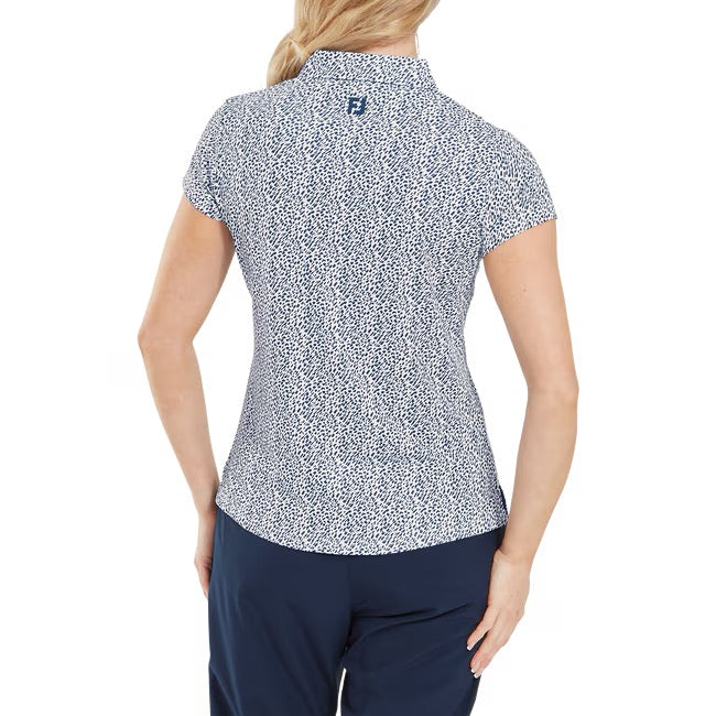 Animal Print Cap Sleeve Lisle