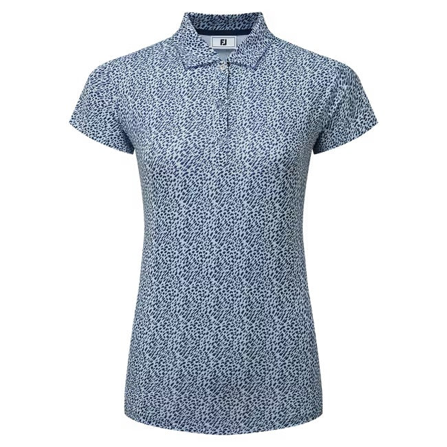 Animal Print Cap Sleeve Lisle