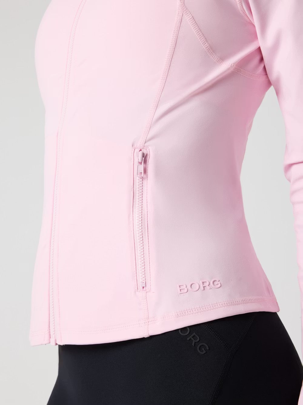 Borg Soft Zip Midlayer Pink