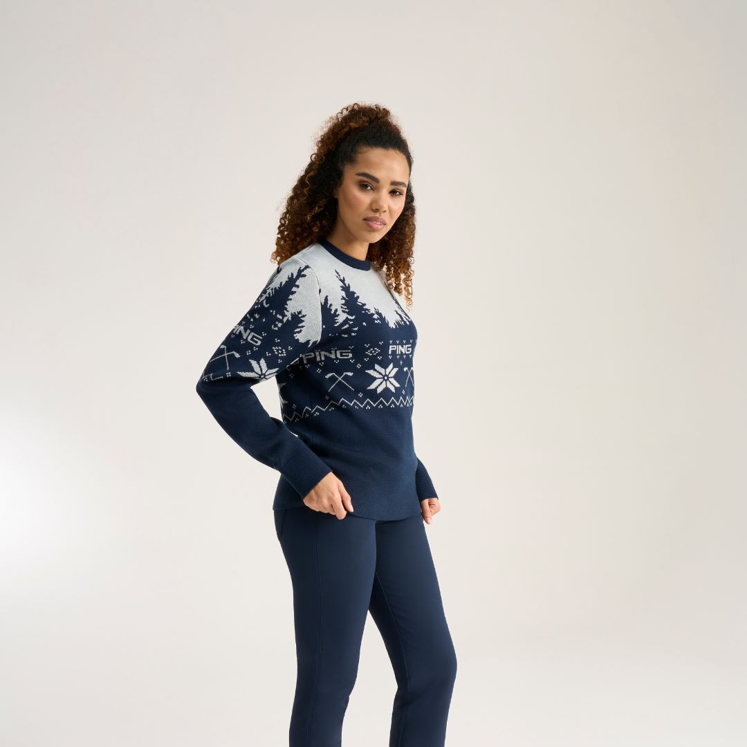 Christmas Jumper, Oxford Blue / Pearl Grey