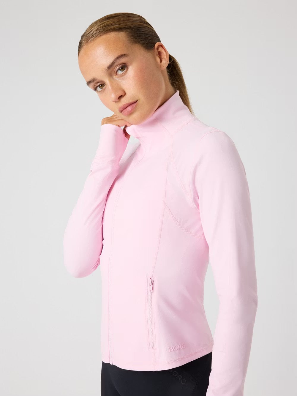 Borg Soft Zip Midlayer Pink