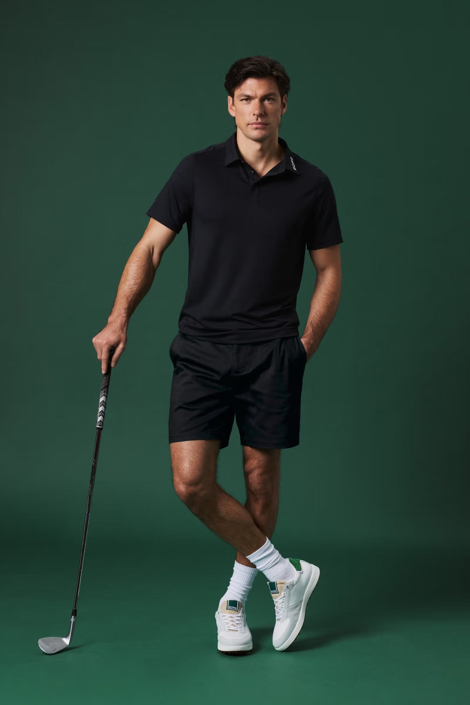 Borg Golf Polo Musta