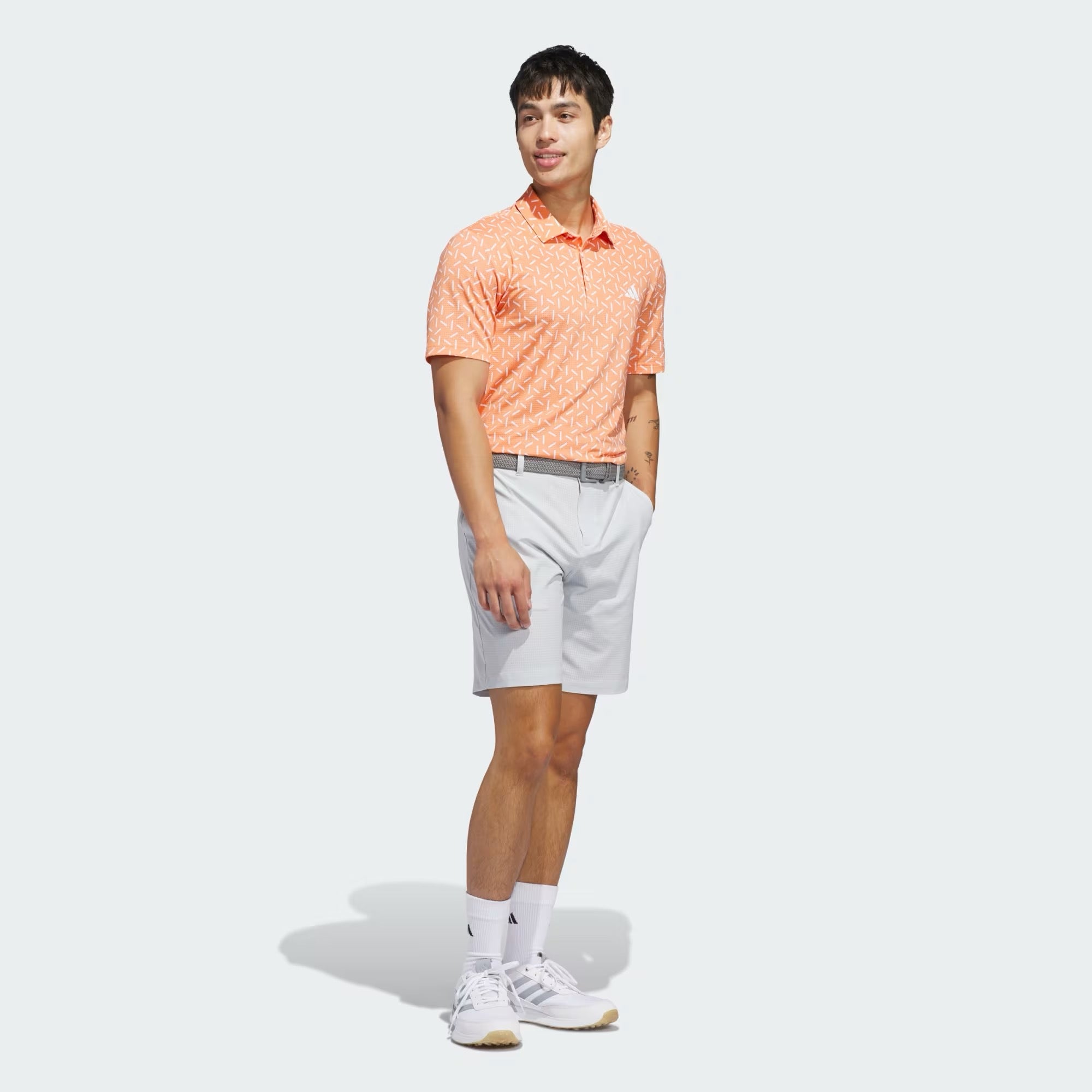 Ultimate365 Mesh Print Climacool Polo Orange
