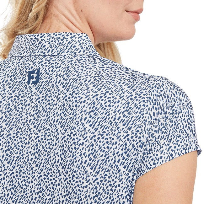 Animal Print Cap Sleeve Lisle