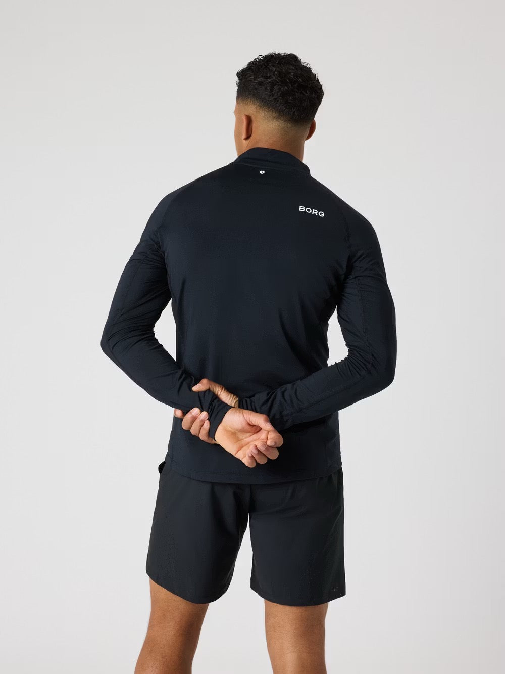 Borg Golf Midlayer Half Zip Musta