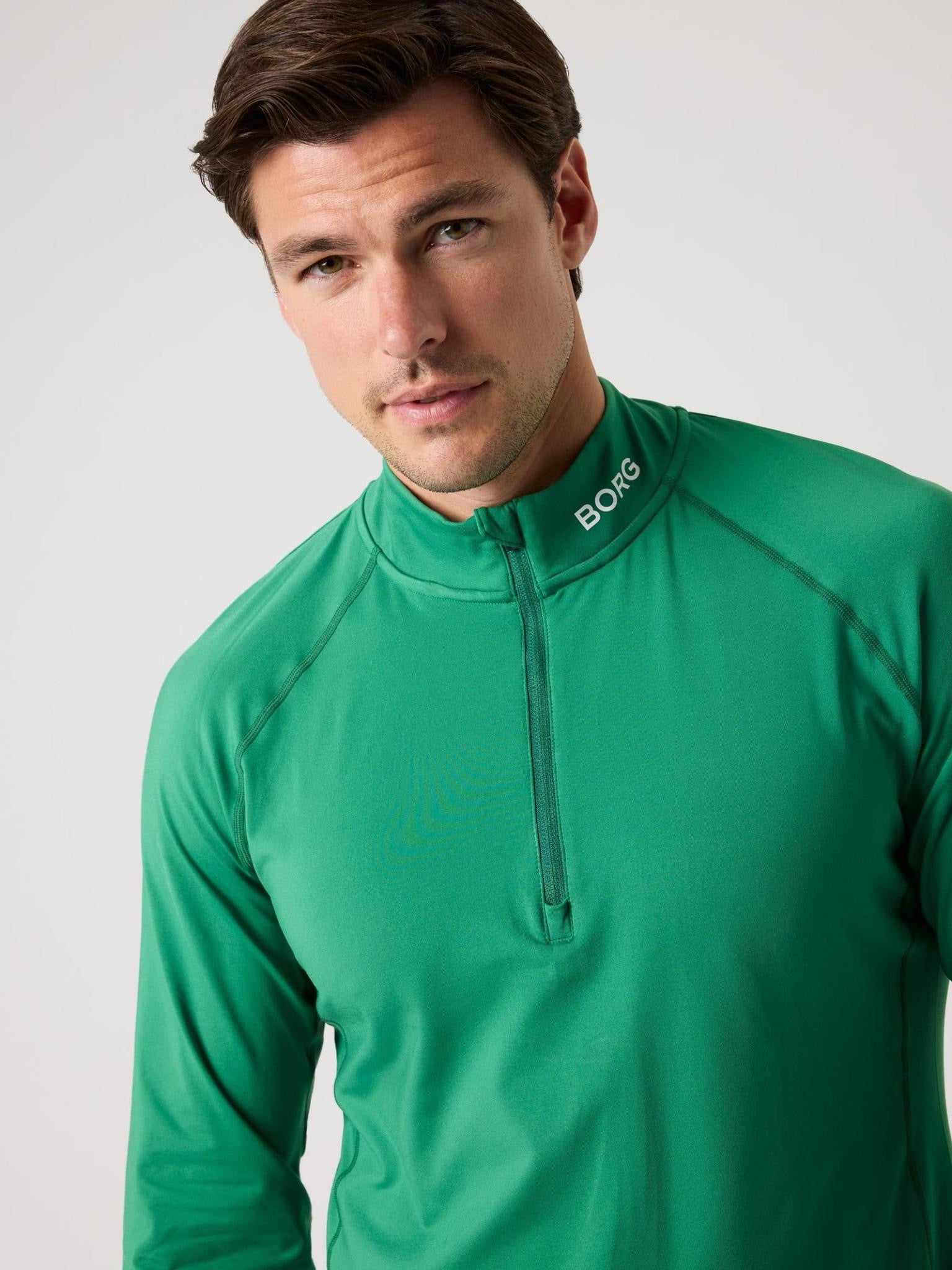 Borg Golf Midlayer Half Zip Vihreä