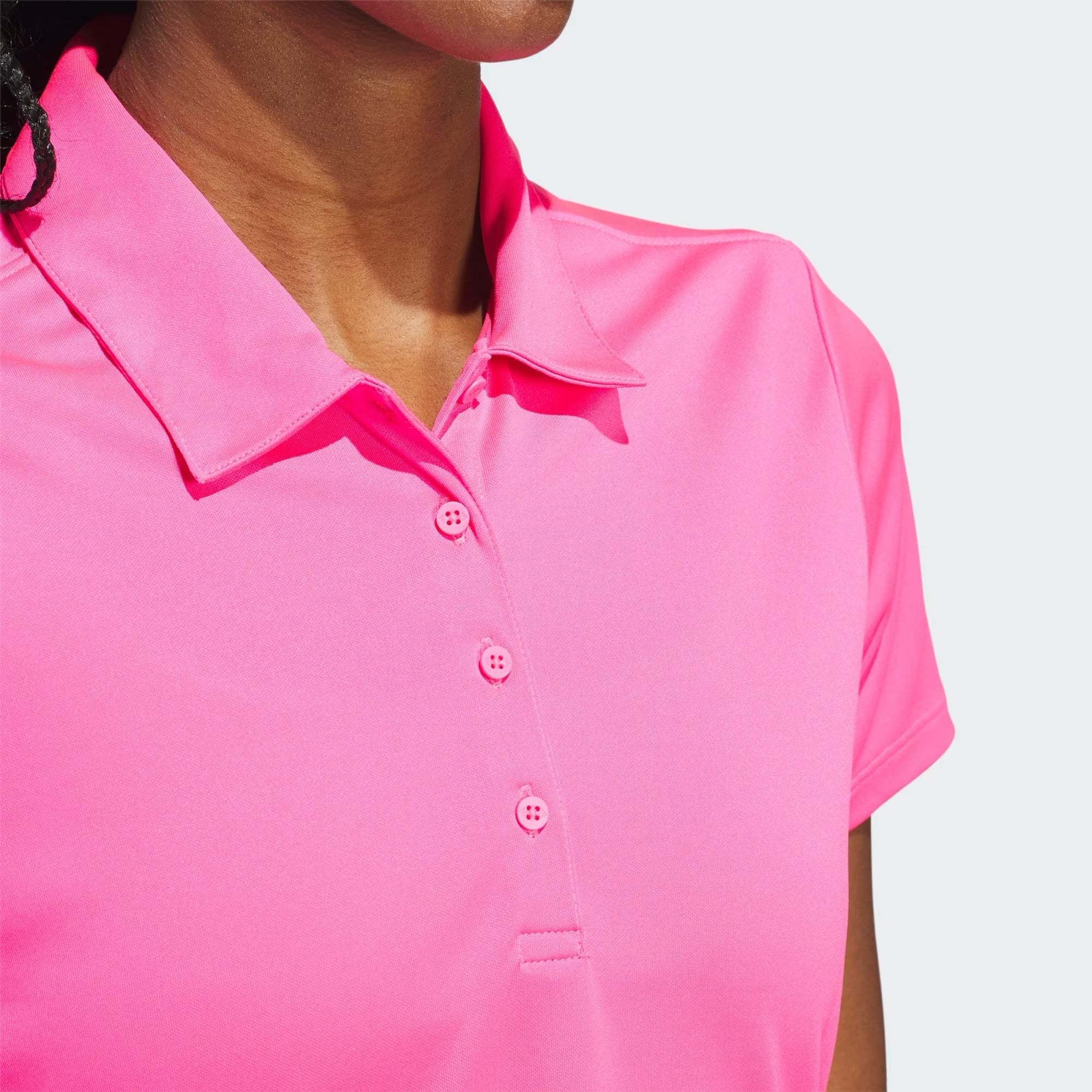 Solid Performance Short Sleeve Polo Pinkki