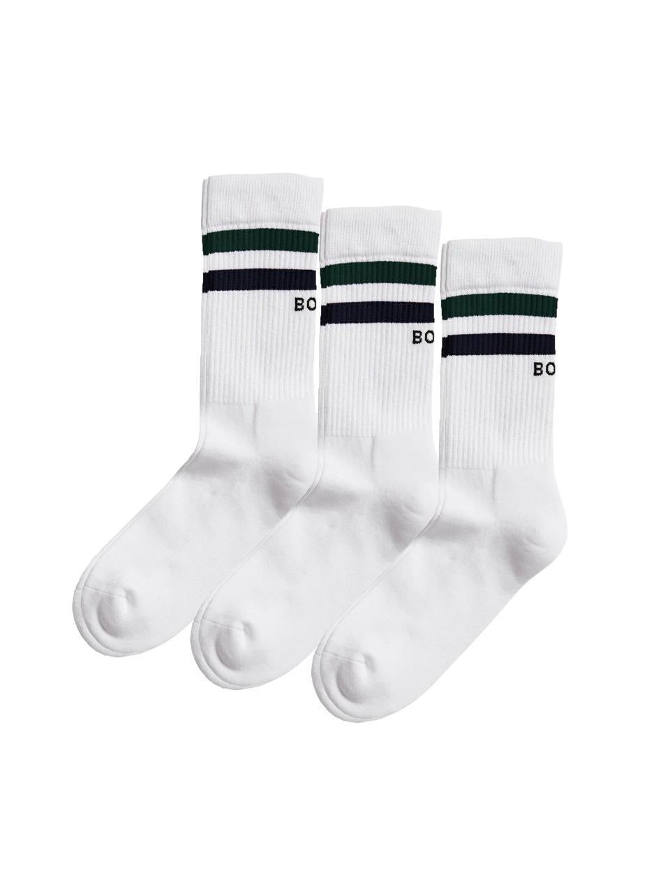 White Crew Socks 3-Pack