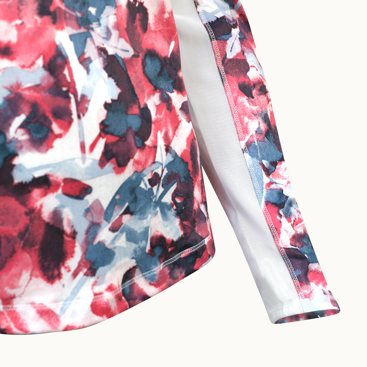 Brushed Floral Sun Protection Top