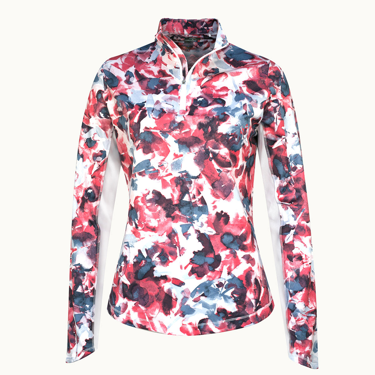Brushed Floral Sun Protection Top