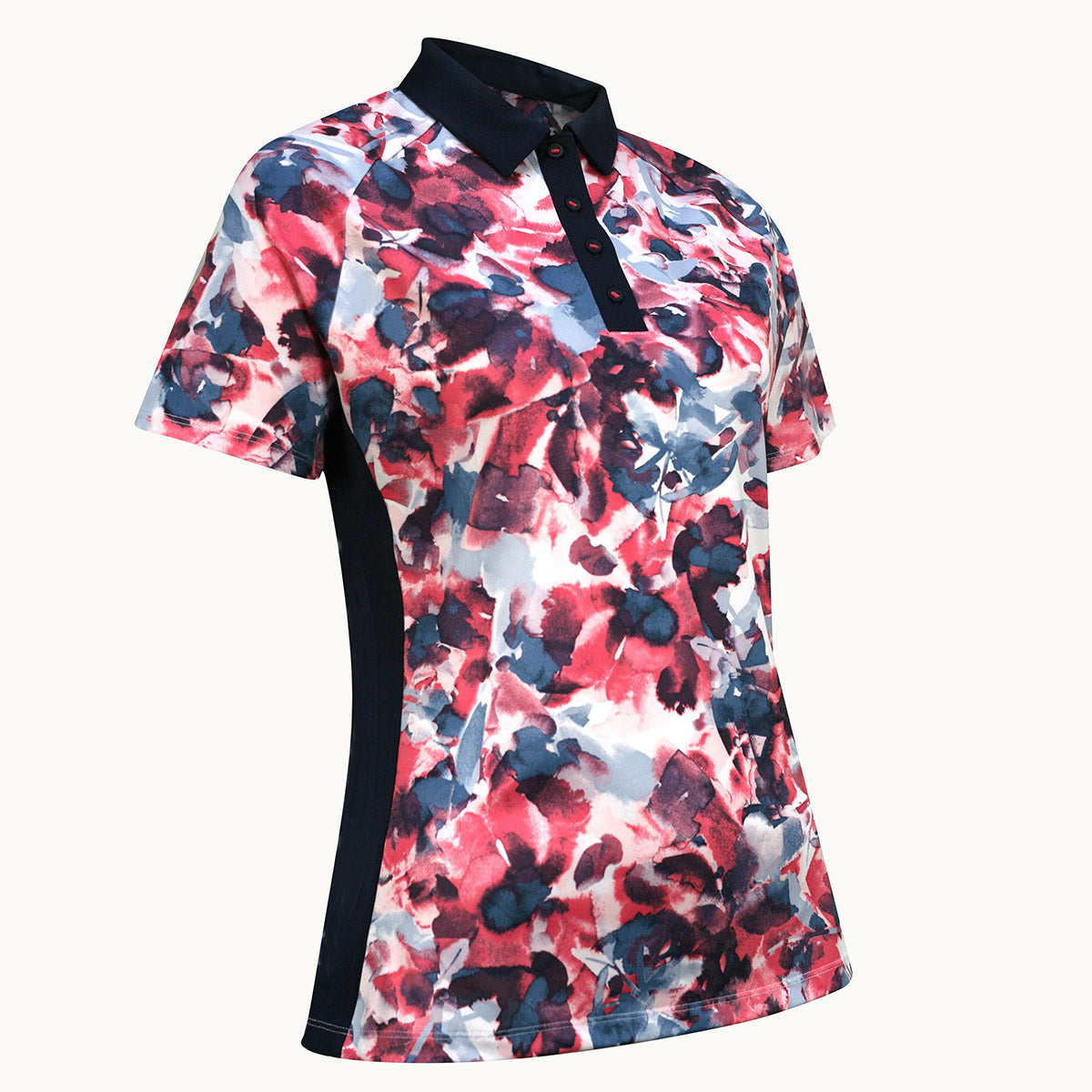 Short Sleeve Floral Polo