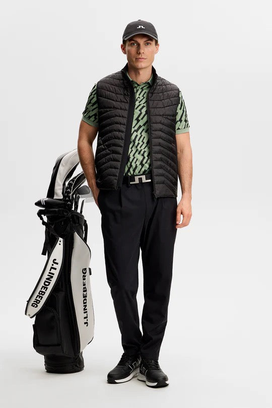 Tour Tech Print Polo Oak Green M