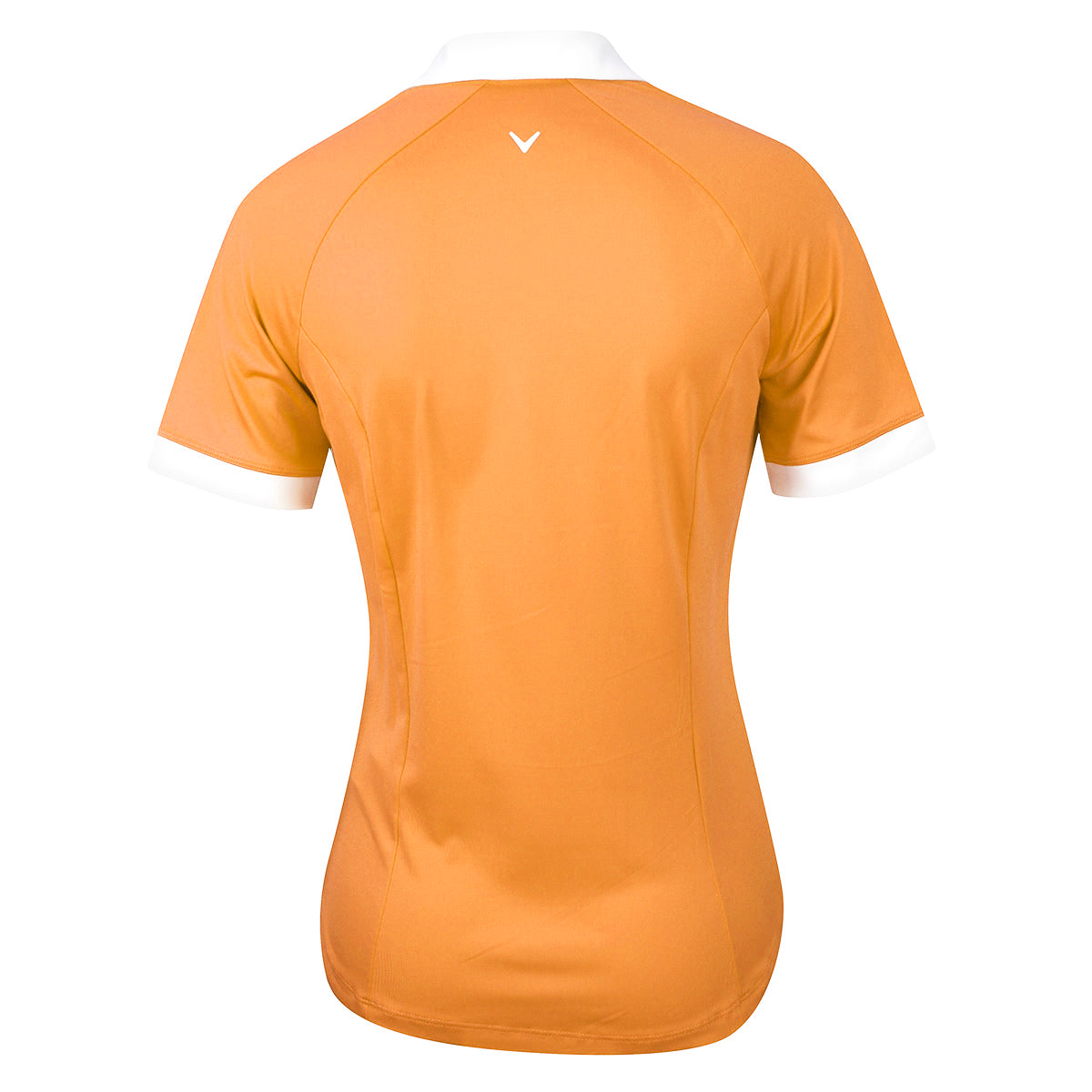 Short Sleeve V-Placket Colourblock Polo Oranssi