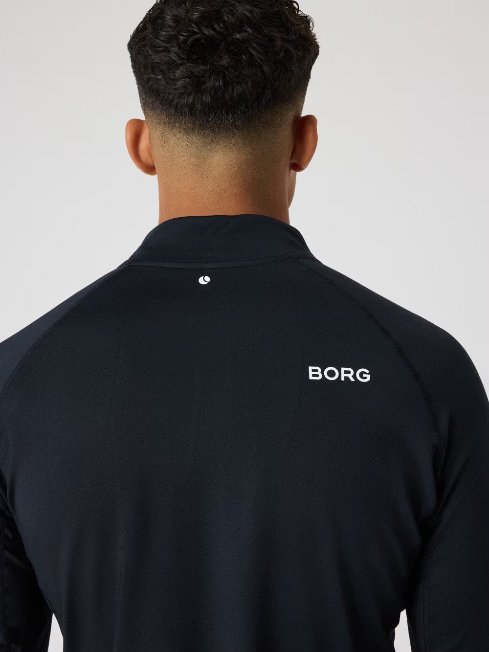 Borg Golf Midlayer Half Zip Musta