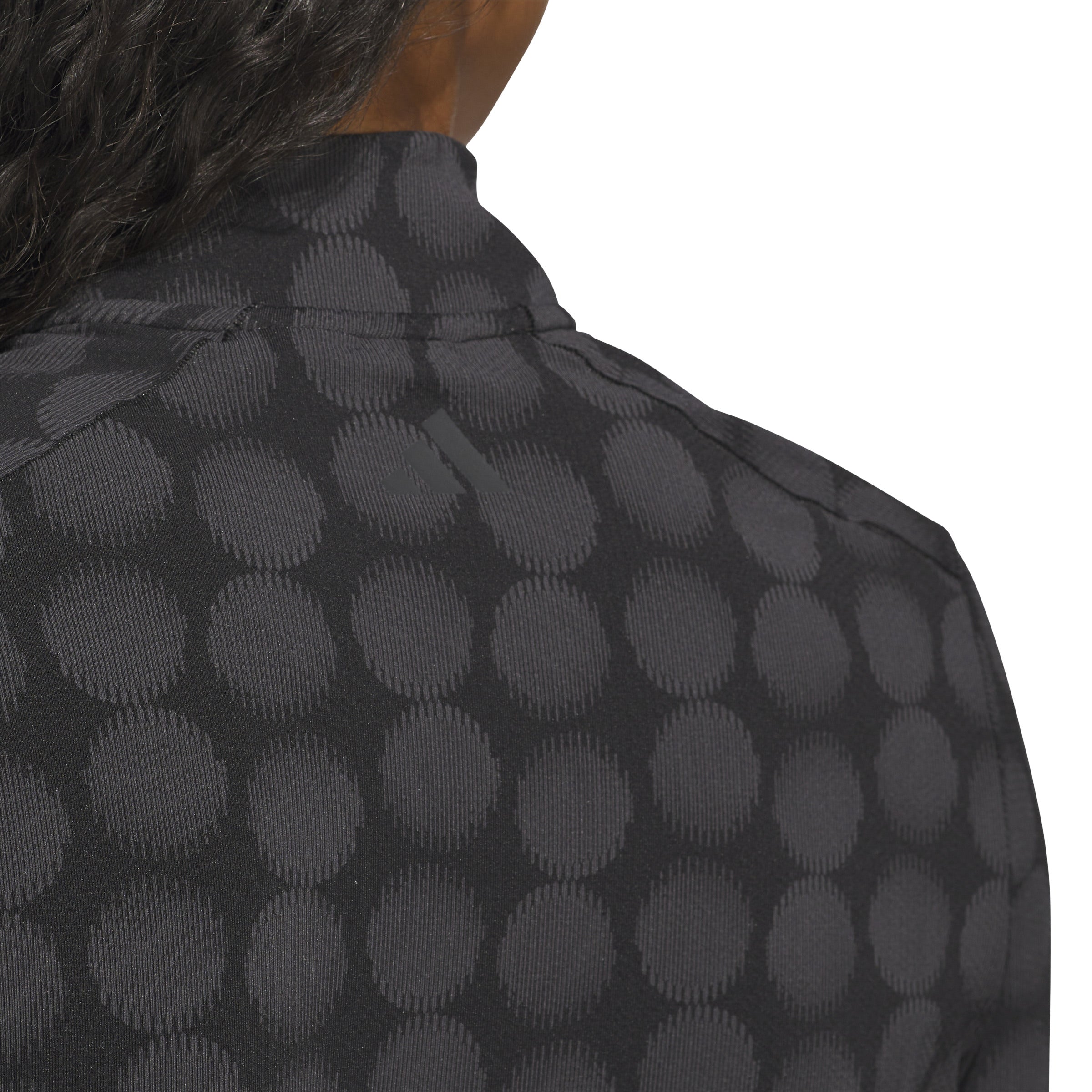 ULTIMATE365 Printed Quarter Zip Musta