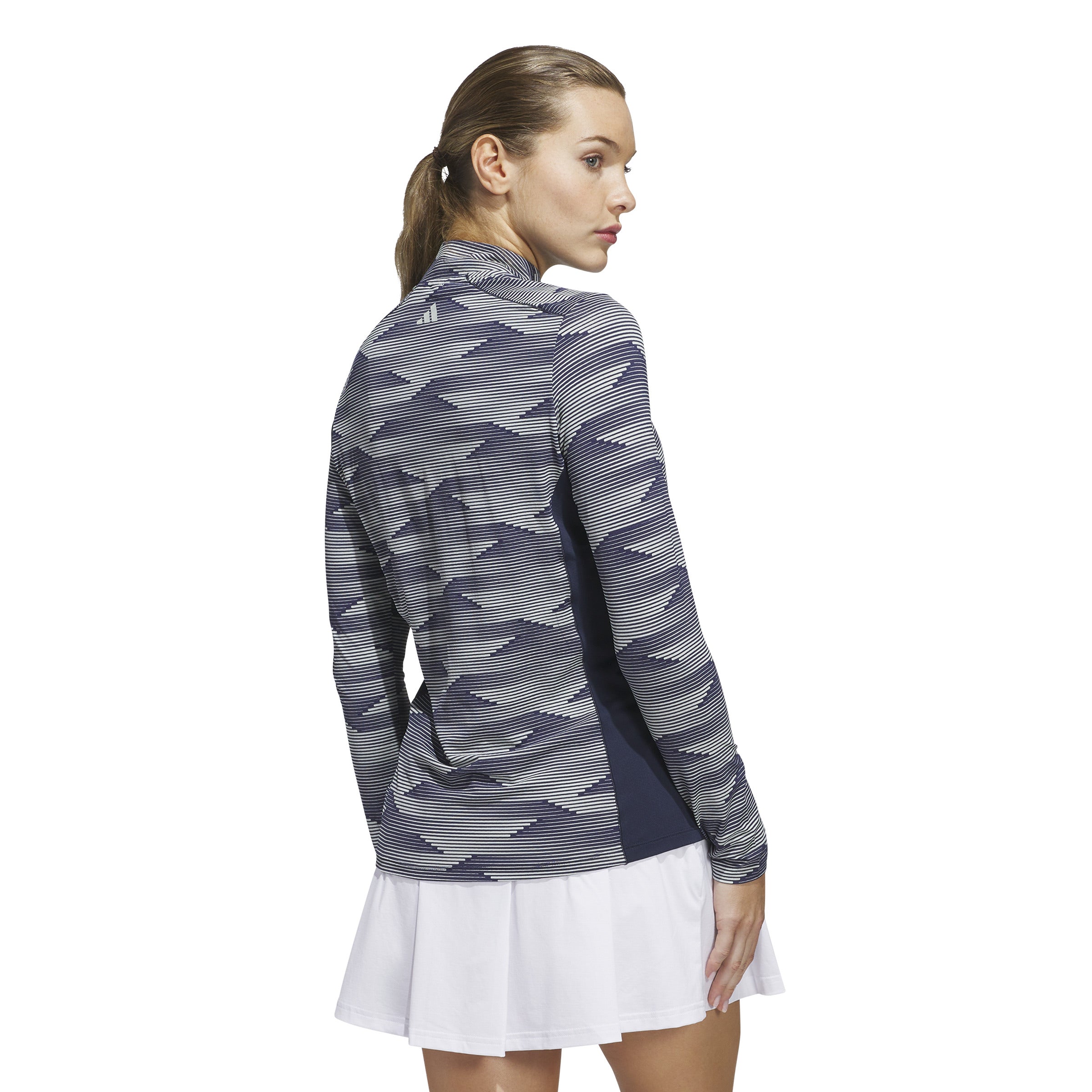 ULTIMATE365 Printed Quarter Zip Navy