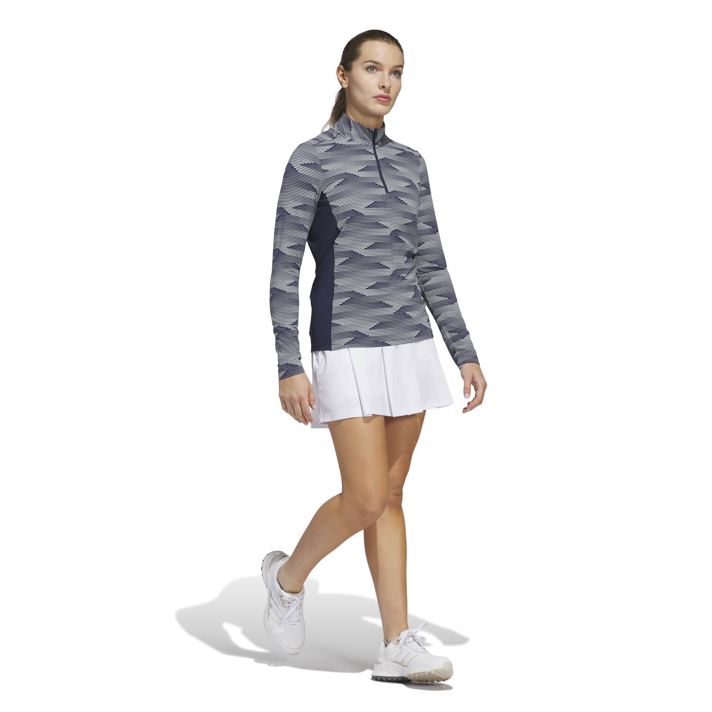 ULTIMATE365 Printed Quarter Zip Navy