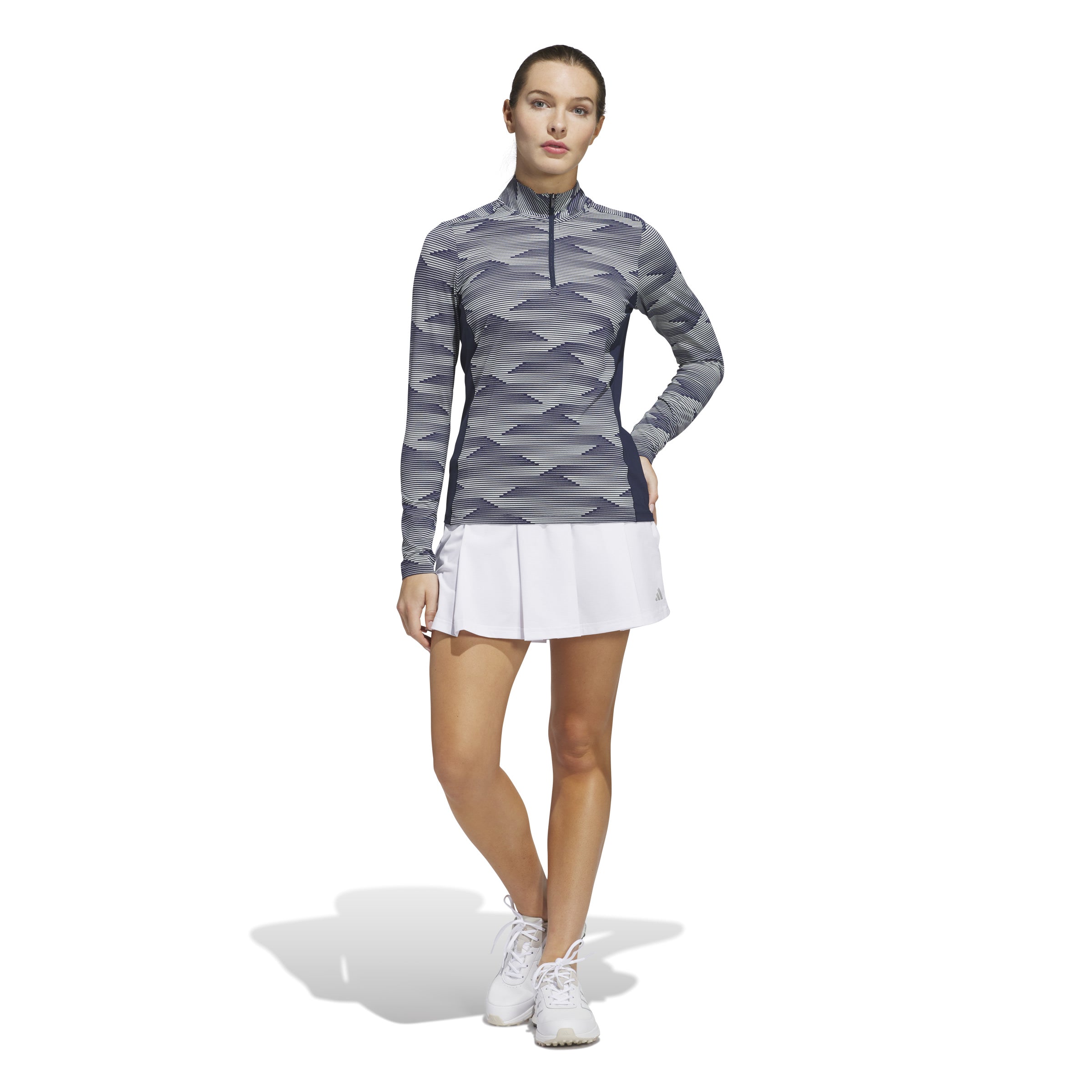 ULTIMATE365 Printed Quarter Zip Navy